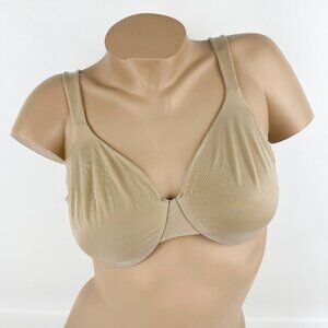 Women's Calvin Klein Underwire Bra size 36D Nude Silky Fabric